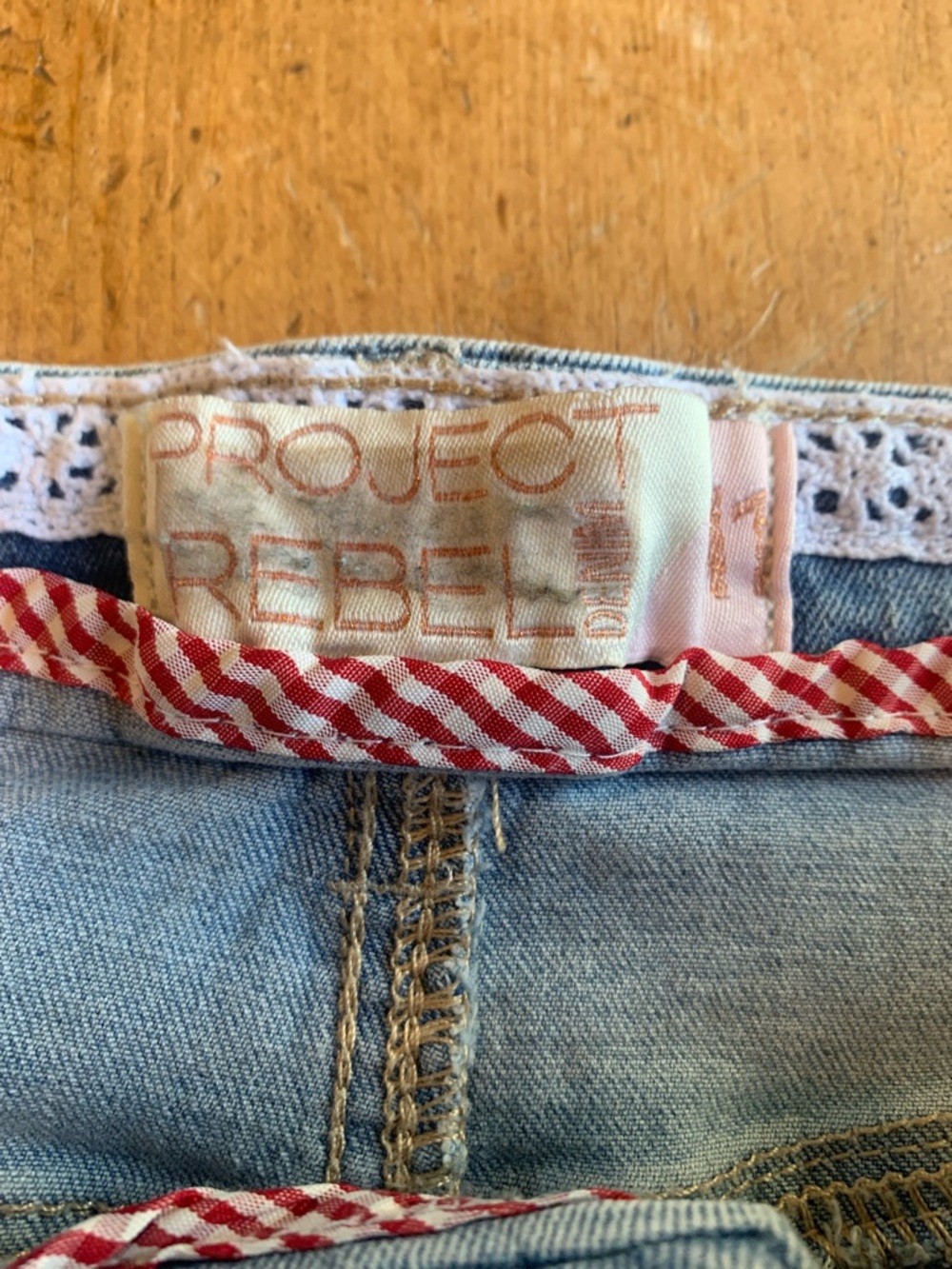 Project Rebel Cherry Embroidered Denim Shorts - Picture 4 of 16